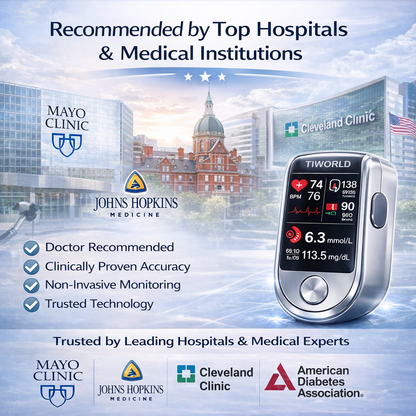 🔥Final 3 Hours : 2026 New Year Special🏆TIWORLD™ Non-Invasive Blood Glucose Meter 99.9% Accuracy （Mayo Clinic Recommended）